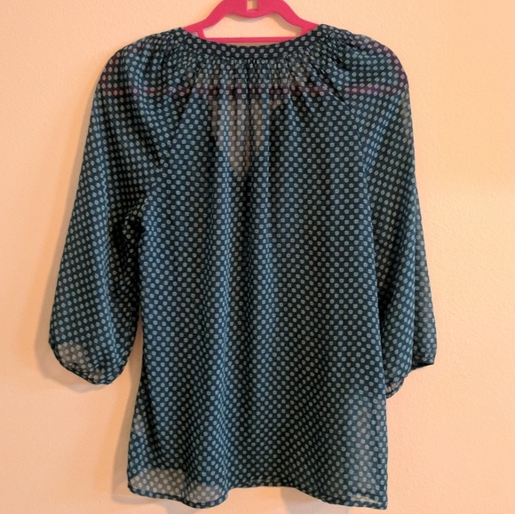 💲💲Boho Sheer Long-Sleeve Top - Picture 3 of 4